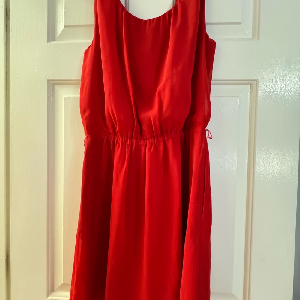 Lush Red Sleeveless Dress - Picture 6 of 6